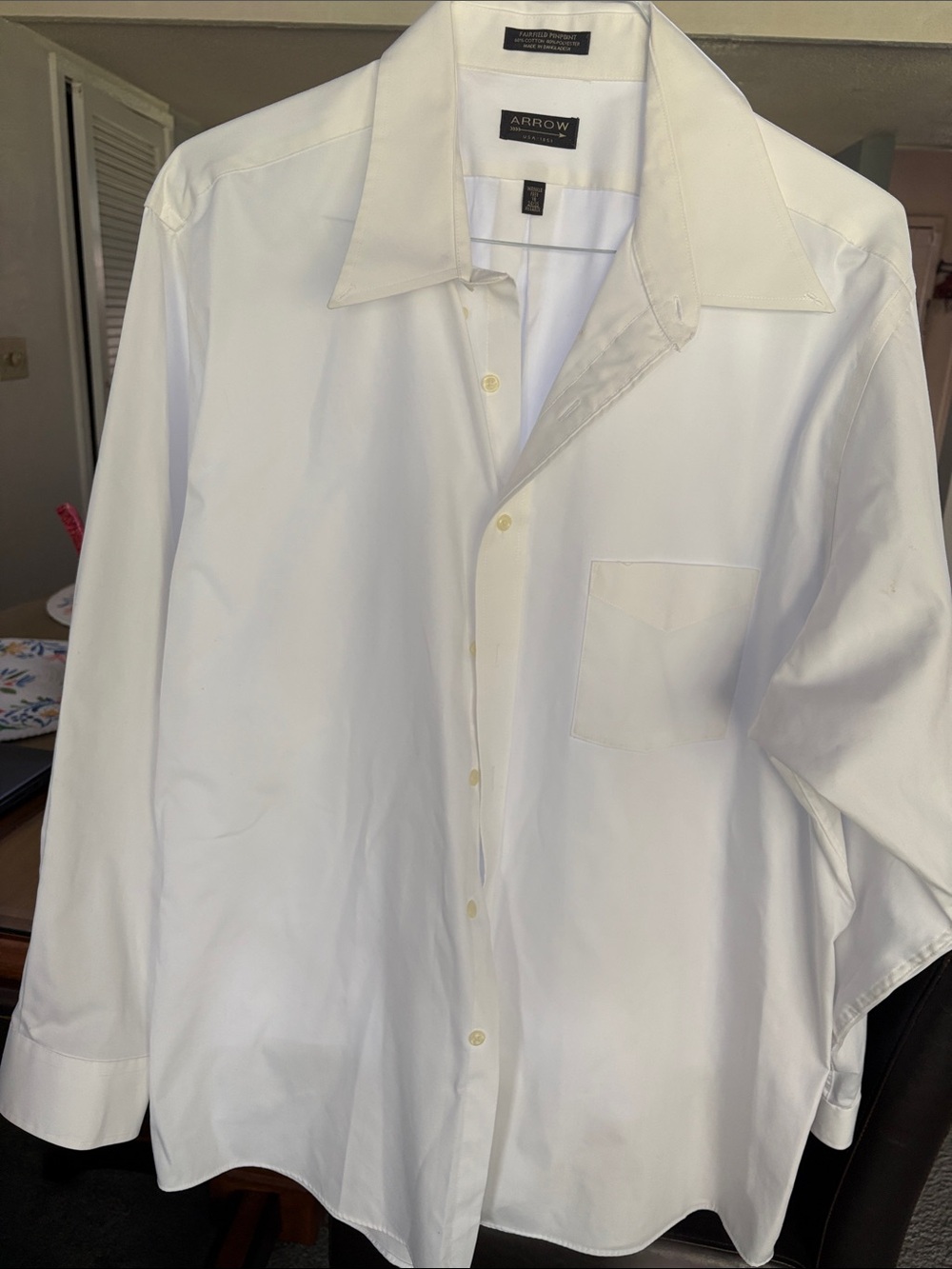 Arrow White Men's Button-Up Dress Shirt